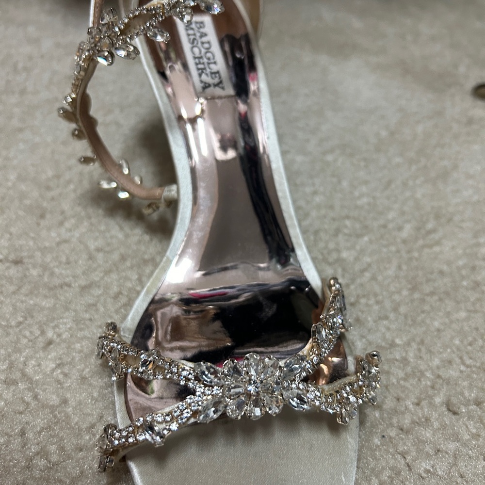 Badgley Mishka Champaign Jeweled Wedding Shoes - Picture 3 of 7
